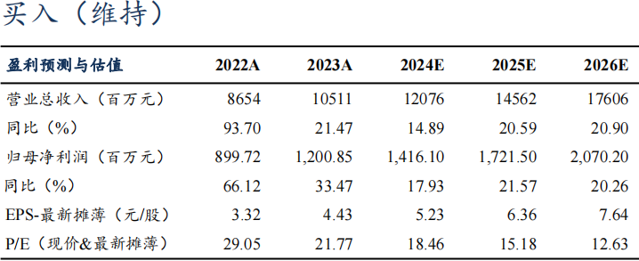 【东吴电新】科达利2024年三季报业绩点评：Q3业绩略超预期，盈利水平一如既往亮眼