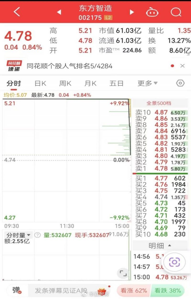 6万股民遭“闷杀”！这只股最后3分12秒惊魂跳水，从涨停板回撤9个点